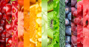 rainbow of healthy food for conception
